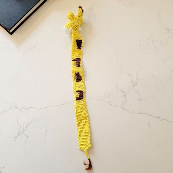 Giraffe Handmade Crochet Bookmark Funny Book Lover Unique Gift - Picture 6 of 10